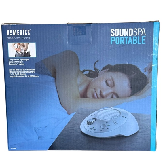 HoMedics Sound Spa Portable Sound Machine: Relaxation Machine 6 Nature Sounds - Picture 2 of 9